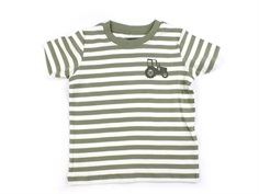 Name It oil green striped t-shirt